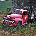 Faded Red ford